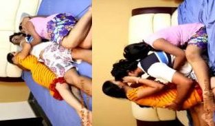 Dream threesome group Indian sex of 2 desi bhabhi