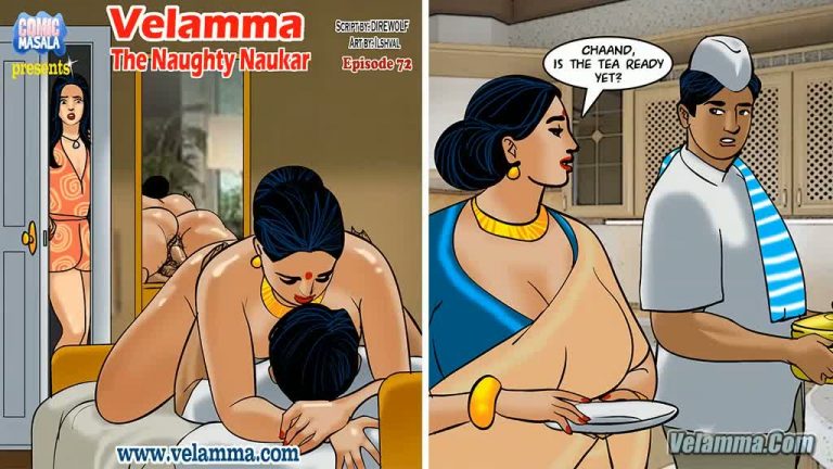 Young Naukar Aunty Sex - Velamma aunty and the naughty naukar sex episode V - 72